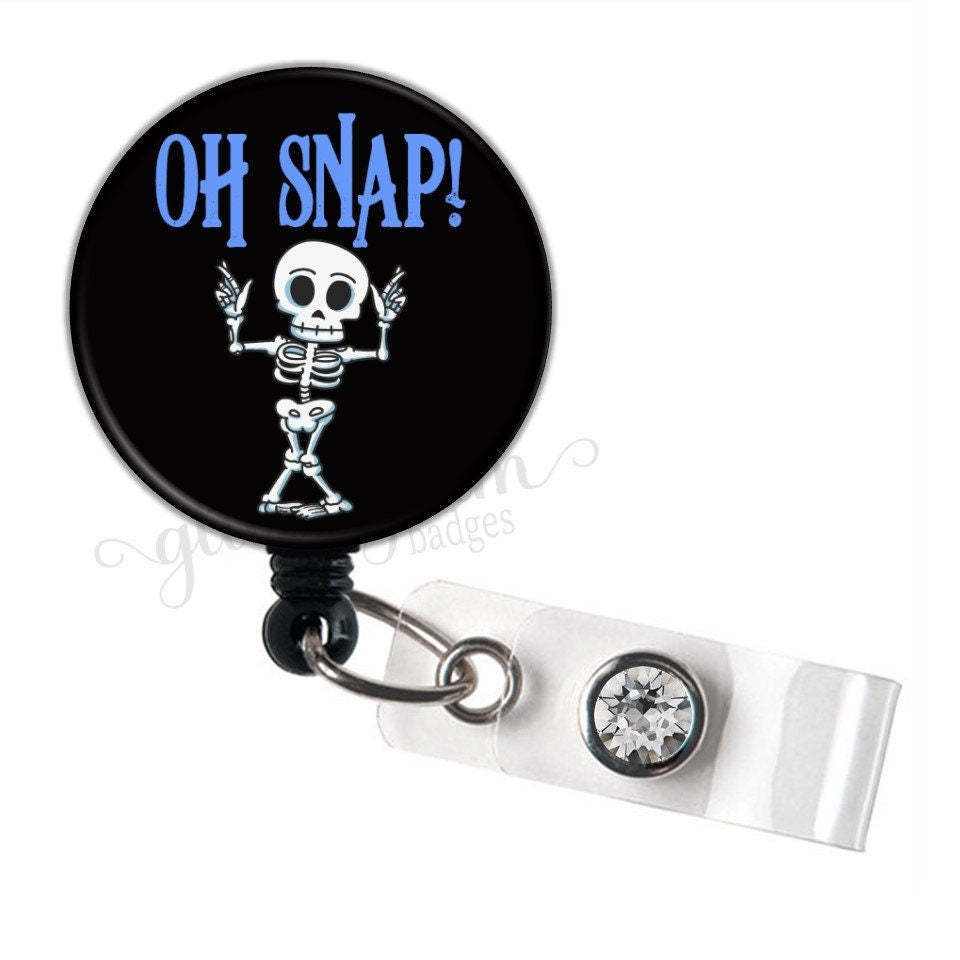 Funny Radiology Skeleton X-Ray Badge ID Holder - GG1070B