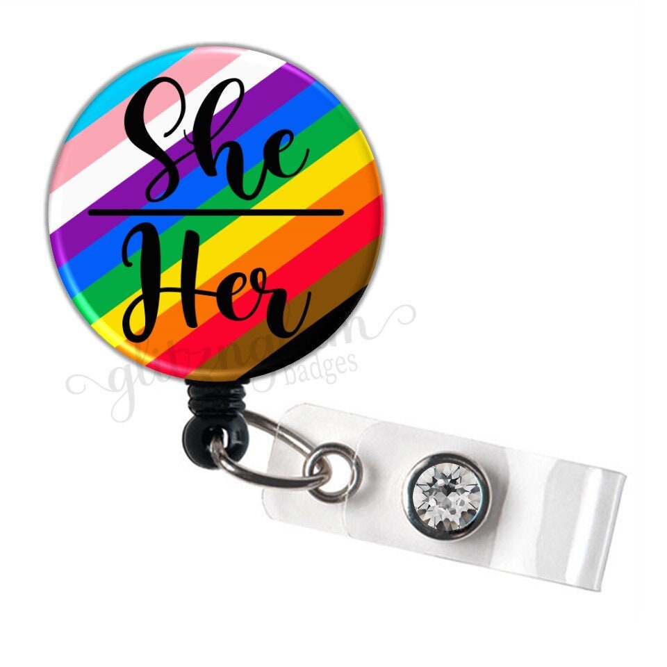 Inclusive Pride Flag Retractable Badge Reel GG5897