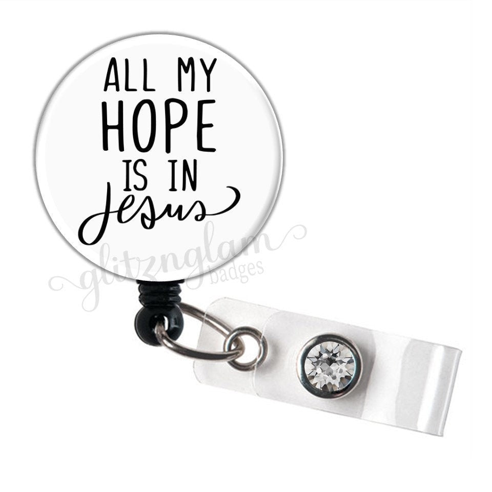 Christian and Faith Jesus Retractable ID Badge Reel Holder GG5721