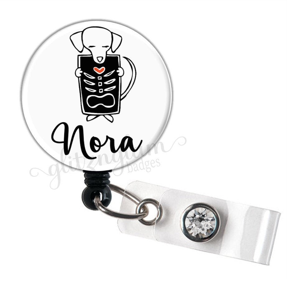 Custom Radiology Tech Retractable ID Badge Reel GG4593