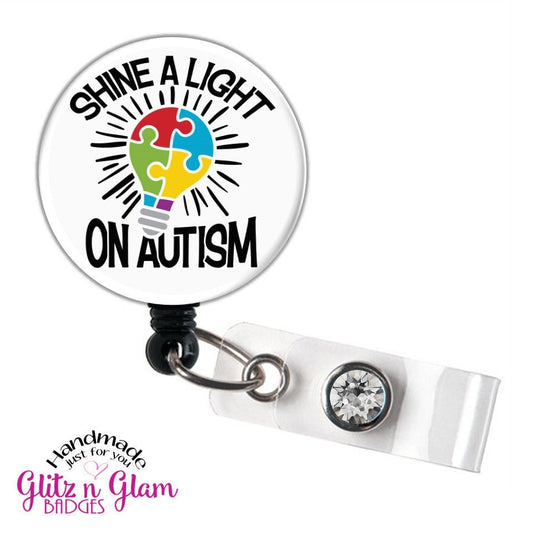 Autism Awareness Retractable Badge Reel ID Holder GG5770