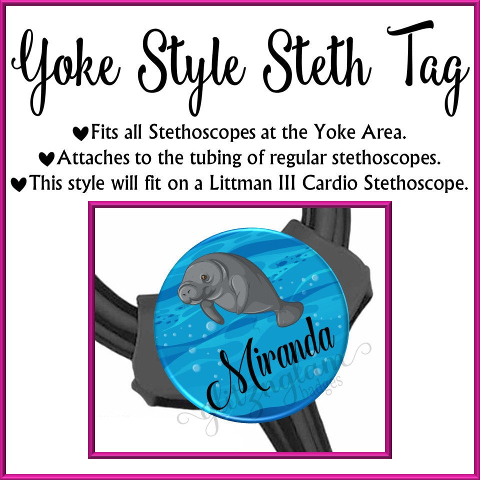 Personalized Save the Manatee Retractable Badge Holder - GG5217