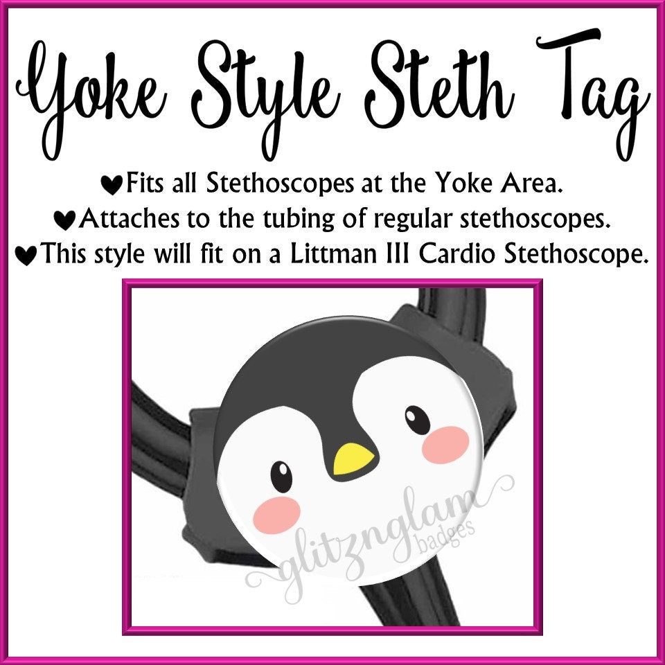 Cute Penguin Face Retractable Badge Holder GG1021