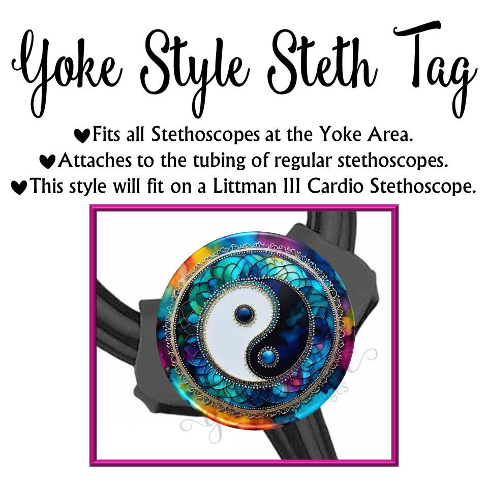 Yin Yang and Harmony Retractabele Badge Reel GG6542