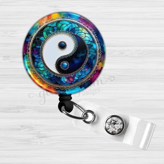 Yin Yang and Harmony Retractabele Badge Reel GG6542